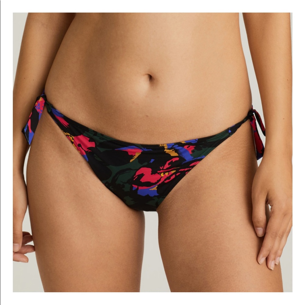 Prima Donna Black Oasis Bikini Set Top 32D + Bottoms S Black Cactus Adjustable - Picture 3 of 16